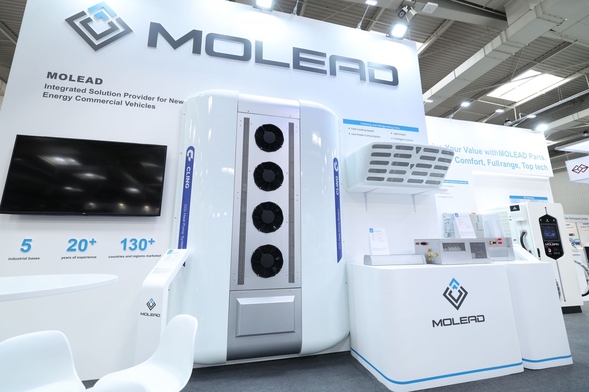 molead cling electric bus air conditioner HVAC system